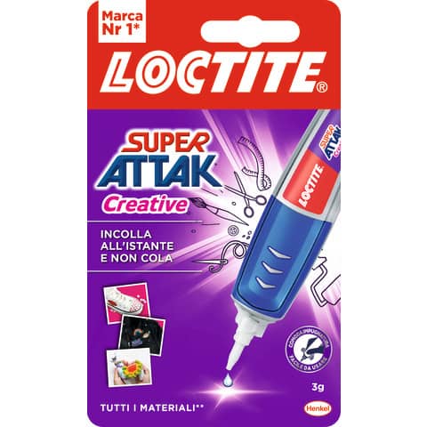 Colla Loctite Super Attak Creative 3 gr - trasparente 2631600